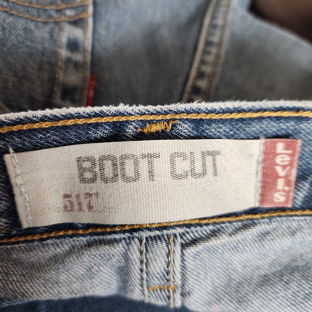 Levi's 517 Bootcut Men's Blue Jeans Size 33x30 - Picture 8 of 14